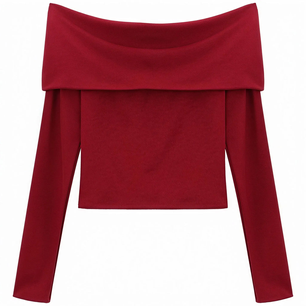 Off-Shoulder Top mit Struktur