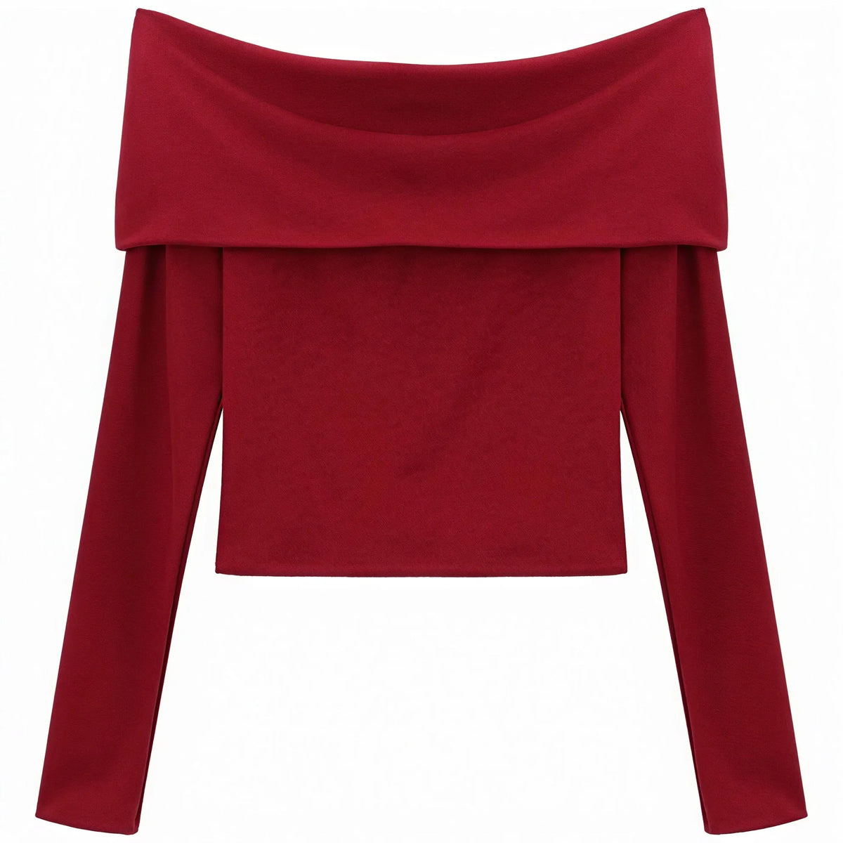 Off-Shoulder Top mit Struktur