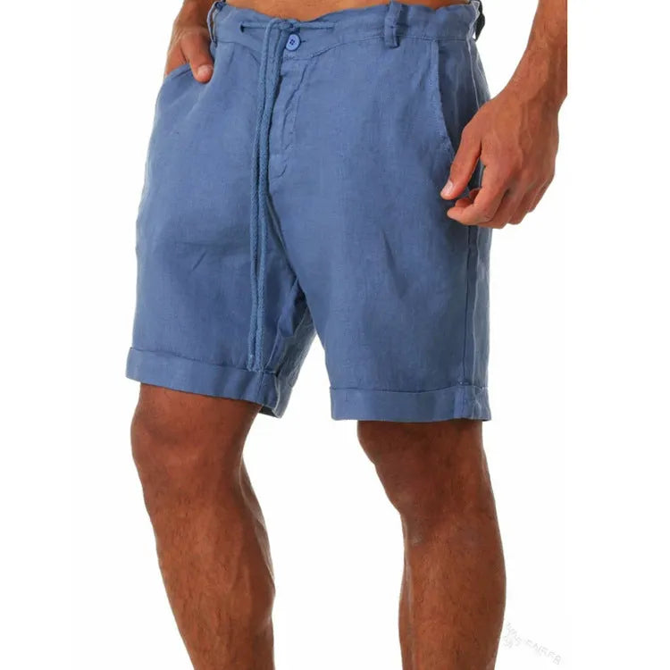 Herren Freizeitliche Leinen-Shorts mit modernem Schnitt
