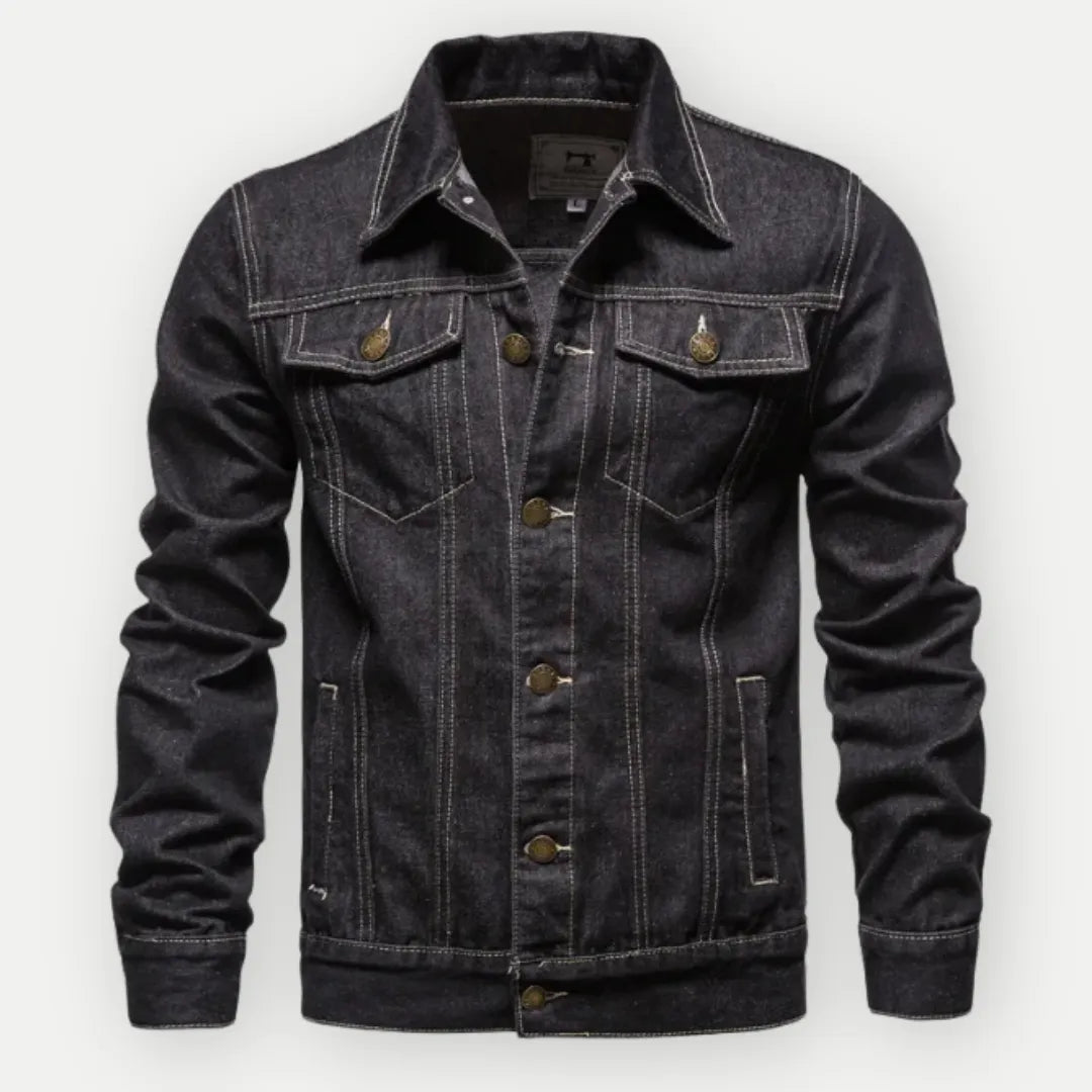 Klassische Denim Truckerjacke FÃ¼r Herren