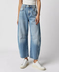 Women's High-Waisted Jeans with Wide Legs
