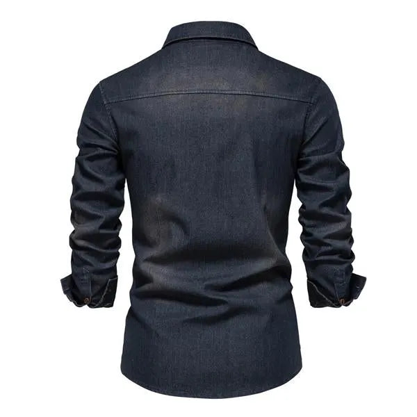 Vielseitiges Denim Hemd FÃ¼r MÃ¤nner