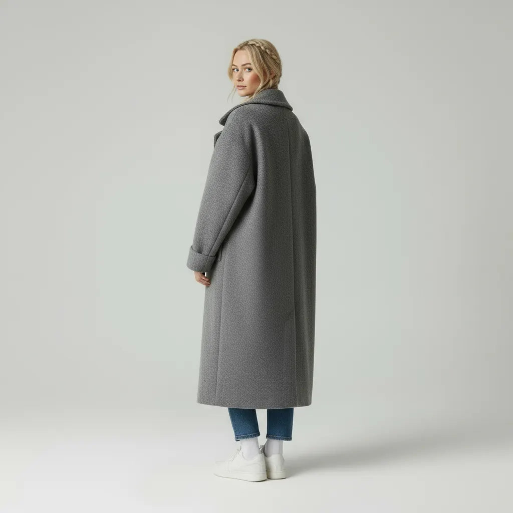 Mira Zeitloser Mantel mit Eleganter Kragenform
