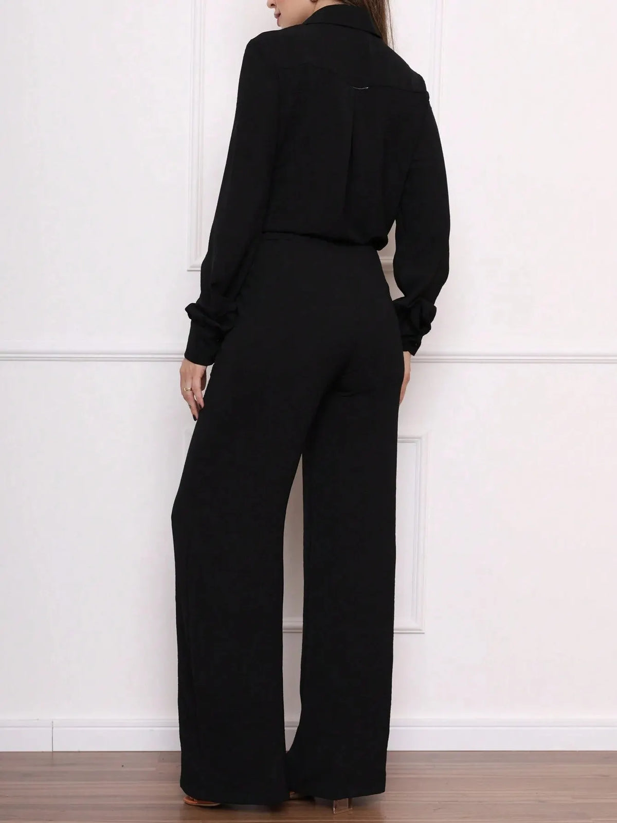 Conjunto Feminino CalÃ§a Pantalona Preto