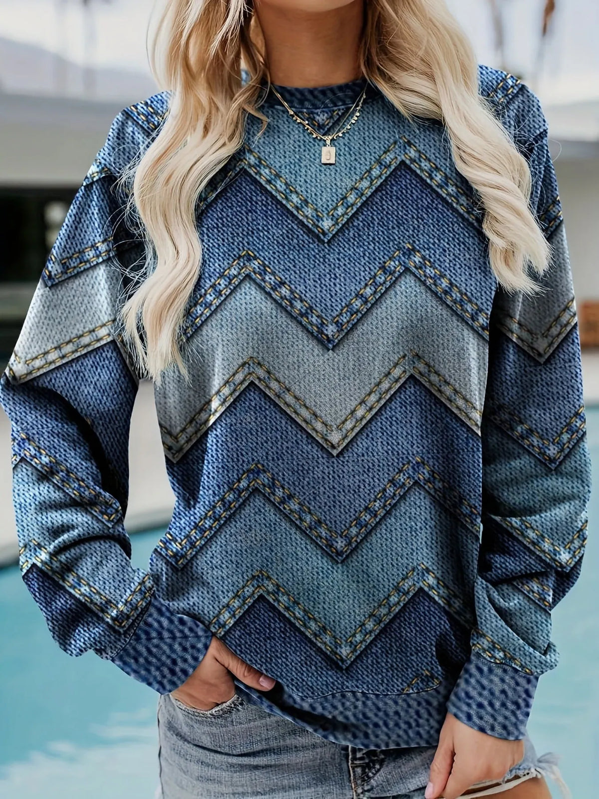Tilde | Geometrisk Sweatshirt