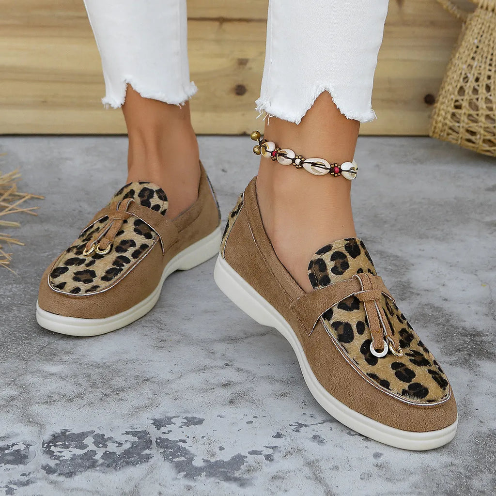 TESSA | Comfortabele Damesloafers – Uniek Design in Luipaard, Artistiek of Slangenprint