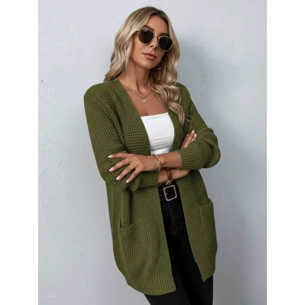 Amelina Zeitloser Strick-Cardigan für Damen