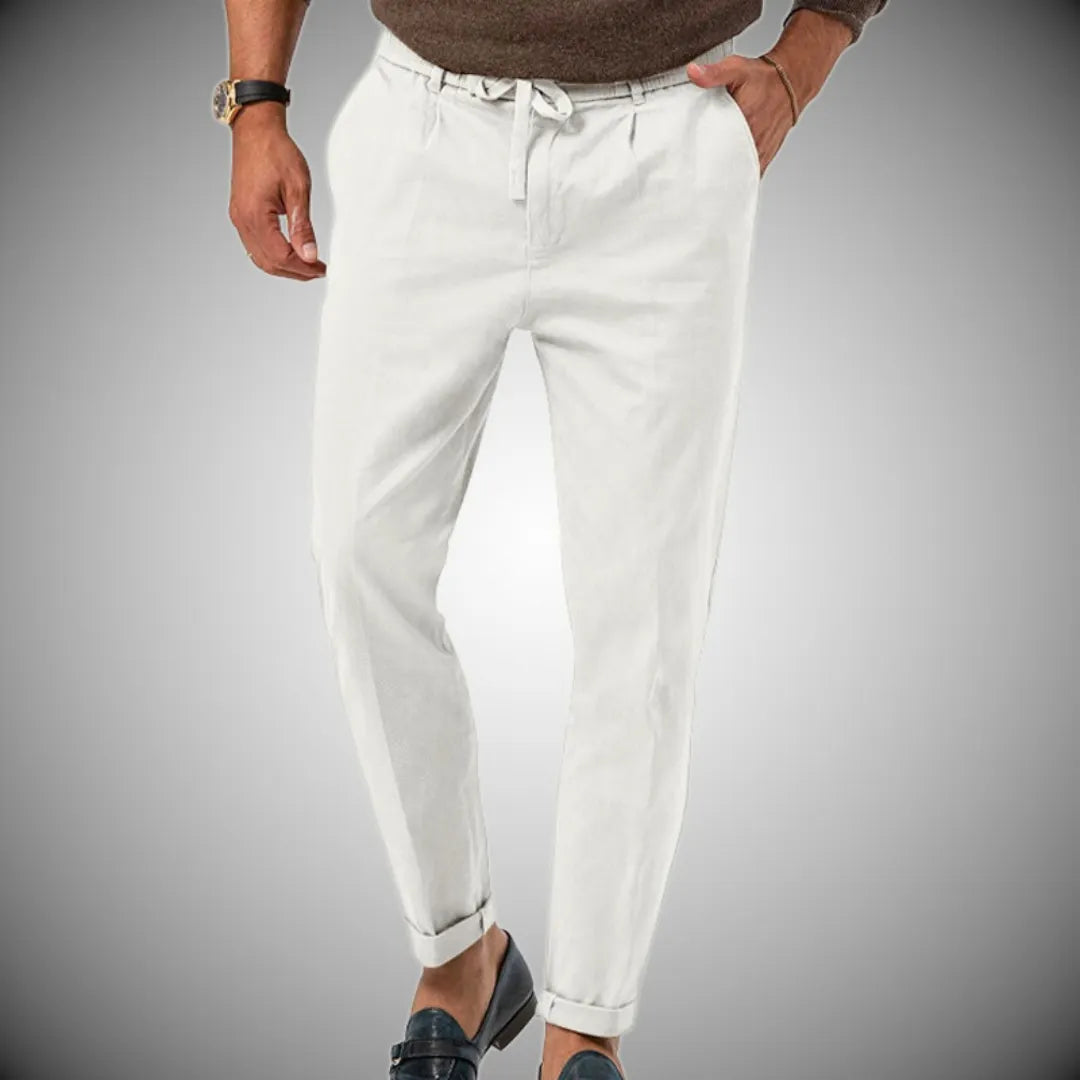Herren Chino Hose WeiÃŸ Stoffhose
