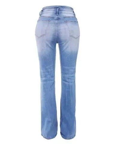Holly | Vintage taillierte Flare-Jeans