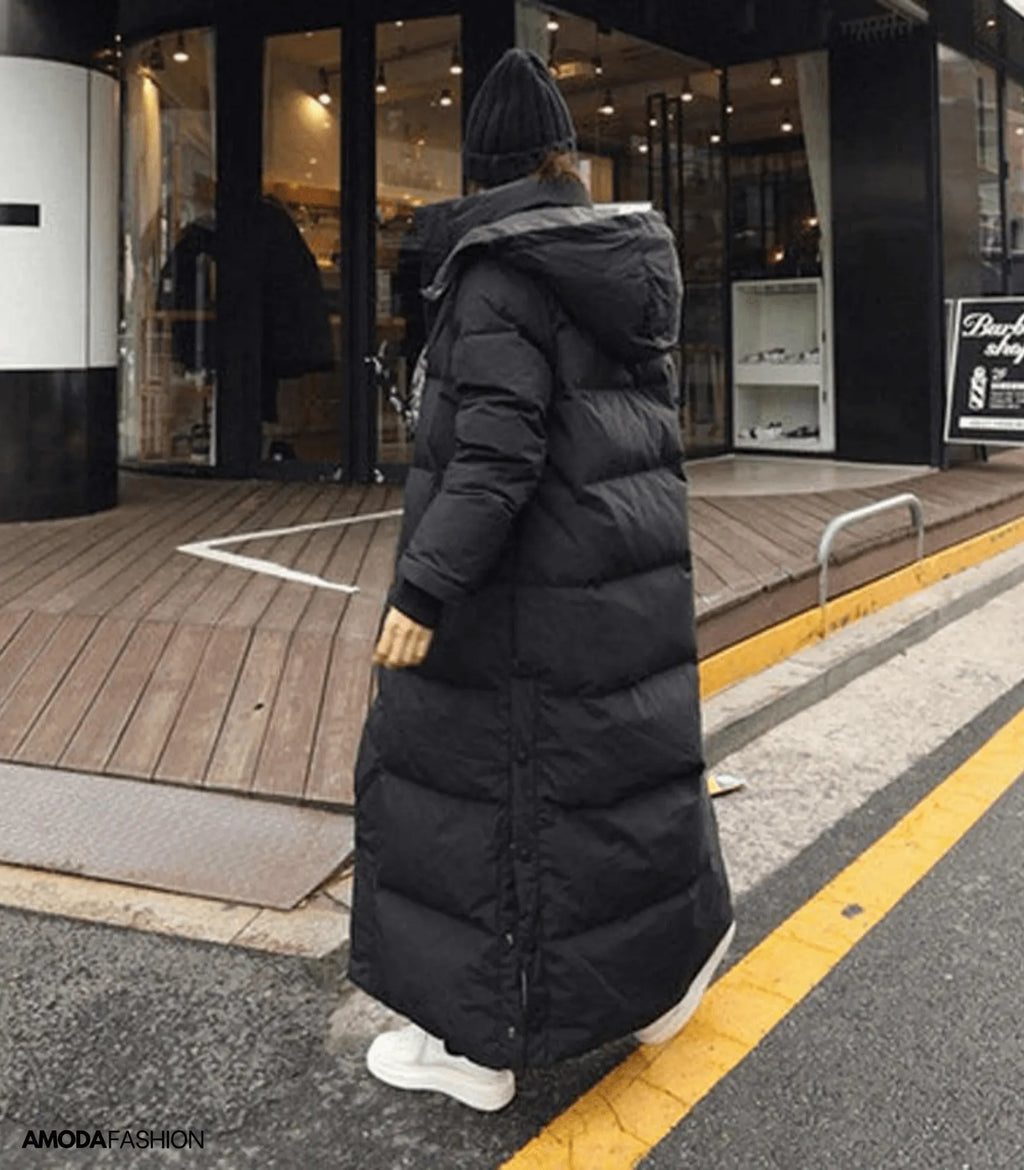 ÃœbergroÃŸer Parka-Wintermantel fÃ¼r Frauen