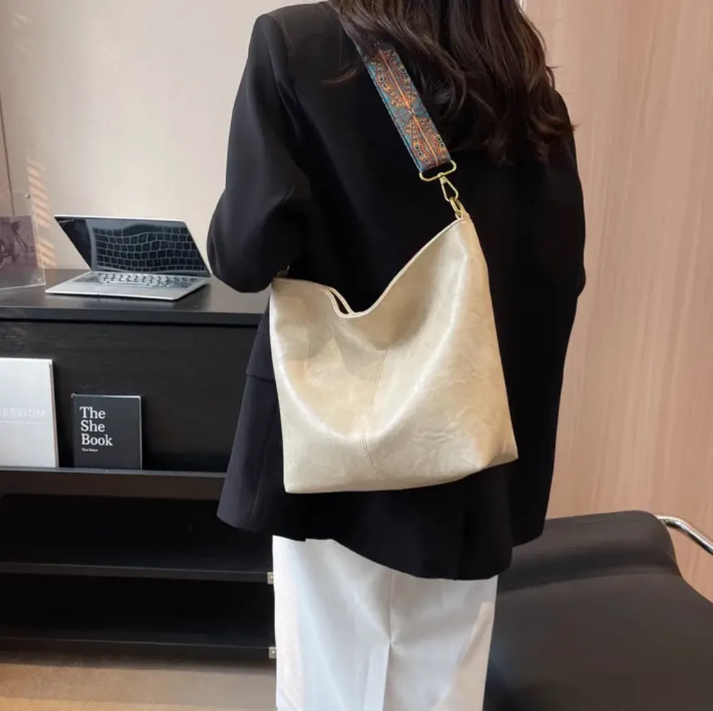 Stijlvolle Vintage Dames Leren Handtas – Tijdloos & Elegant