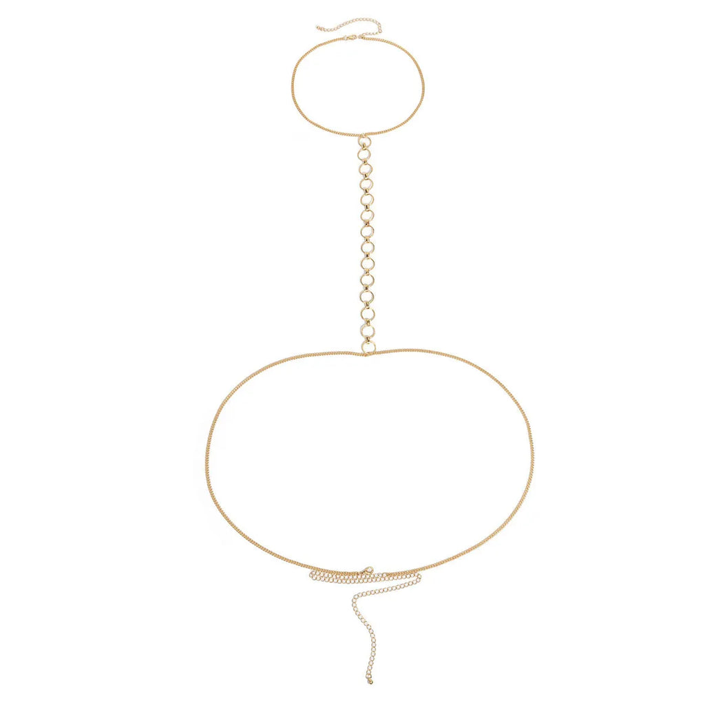 Ring body chain necklace