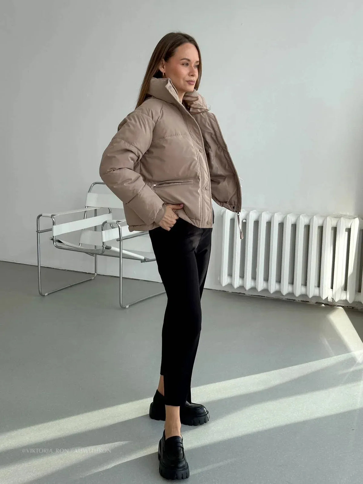 Kurze Steppjacke – Wasserabweisend & Gesteppt