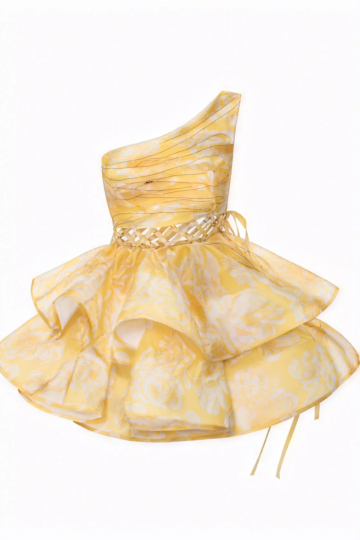 Verspieltes Minikleid mit floralem Muster