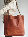 Damen-Schultertasche aus veganem Leder mit groÃŸzÃ¼gigem Stauraum