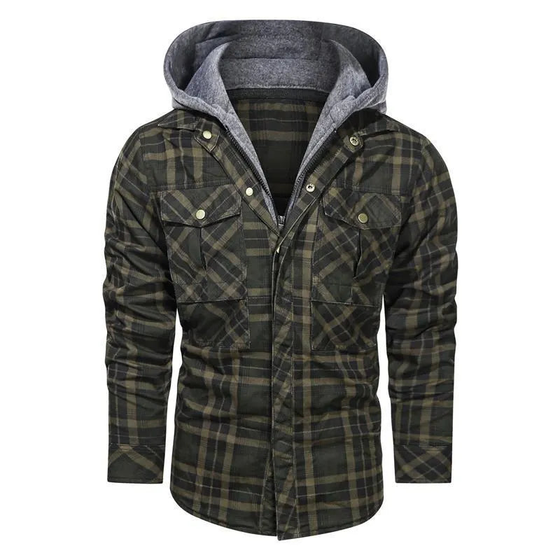 Karierte Herrenjacke
