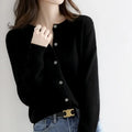 O-Ausschnitt gestrickt Pullover