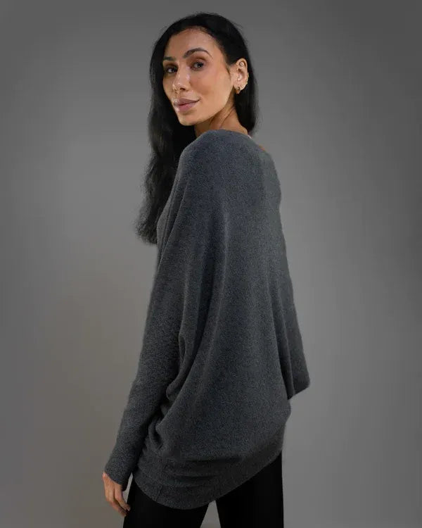 Mariemiâ„¢ - Asymmetrisch Drapierter Pullover