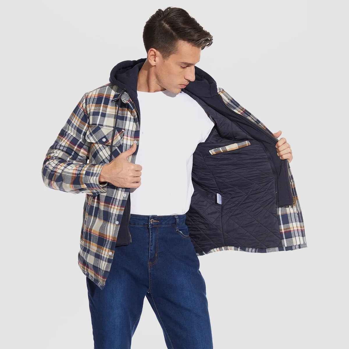 Stilvolle Warme Kapuzenjacke