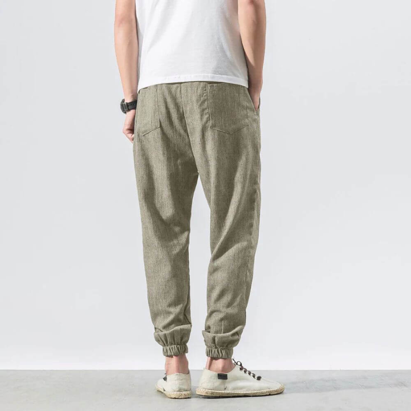 Herren Sommer Hose In Beige