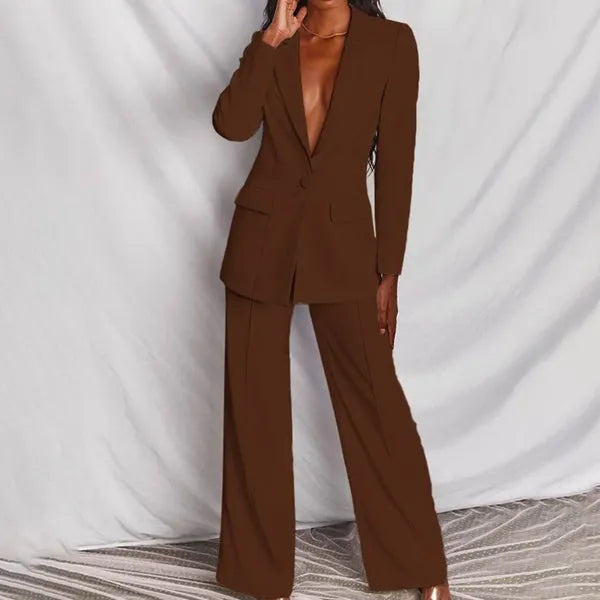 Malene - Elegant blazer- og buksesæt