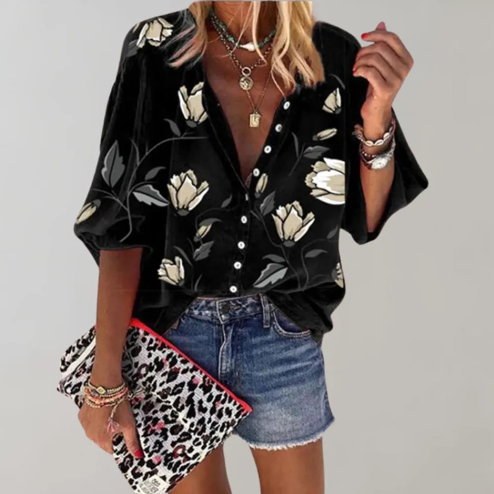 DELILAH | Elegante Bluse mit floralem Druck