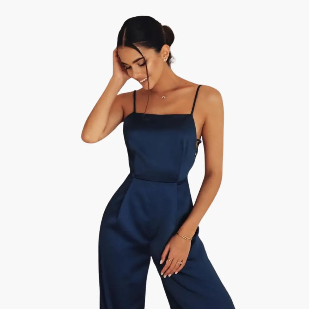 Womenâ€™s Jumpsuit Dress with Streamlined Fit