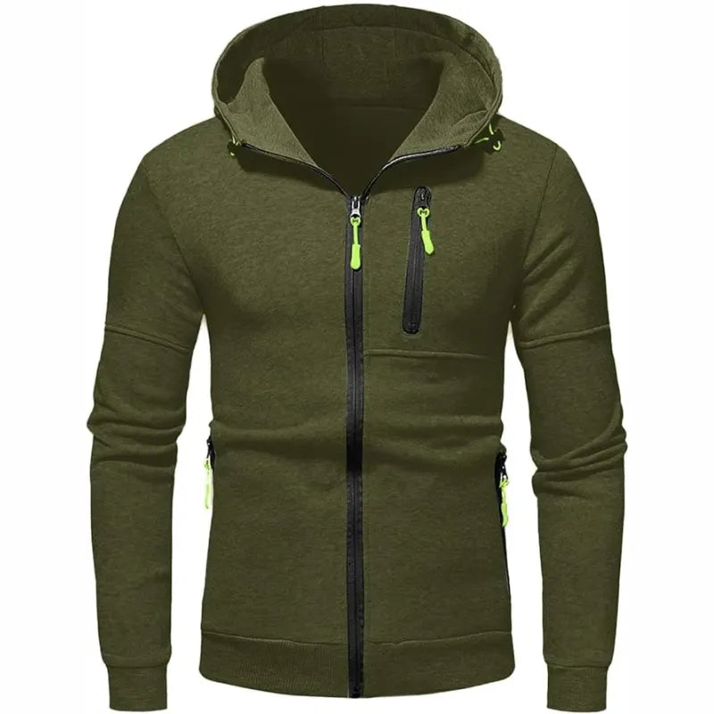 Herren Kapuzenpulli Mit ReiÃŸverschluss Schwarz Kapuzenpullover