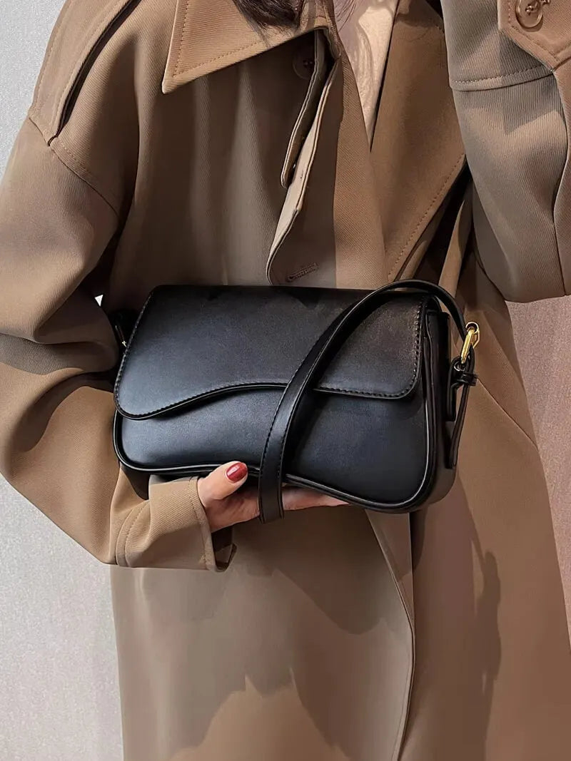 JANITA | Dames Schouder Tas Met strak & Golvend Design - Veelzijdig, Luxe & Modieus