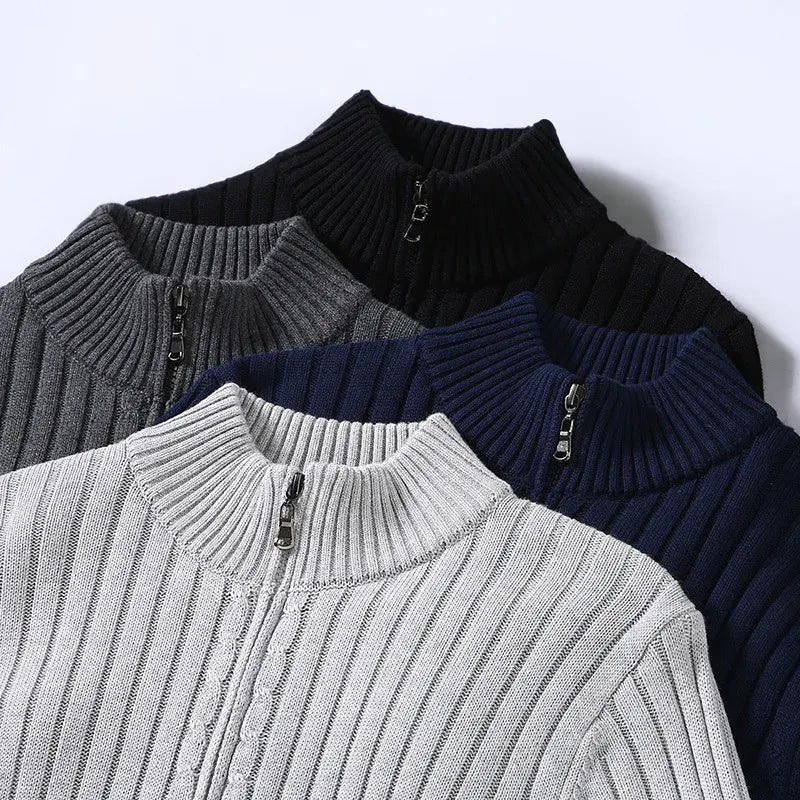 Merino Zip Strickjacke Für Herren