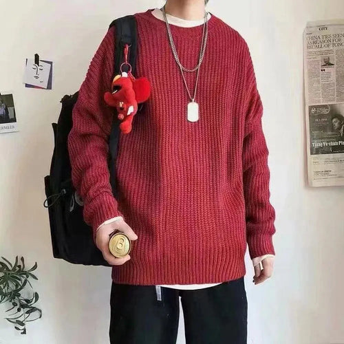 - Herren Slim Fit Wollpullover für den Herbst