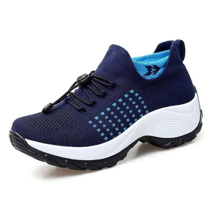- Atmungsaktive Slip-On-Sportschuhe zum Gehen fÃ¼r Damen Leichte Slip-On-Wander-Sneaker aus Mesh fÃ¼r Damen