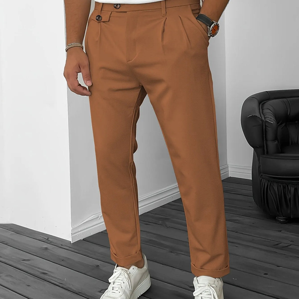 Stretch Herrenhose Für Geschäftliche Bankette