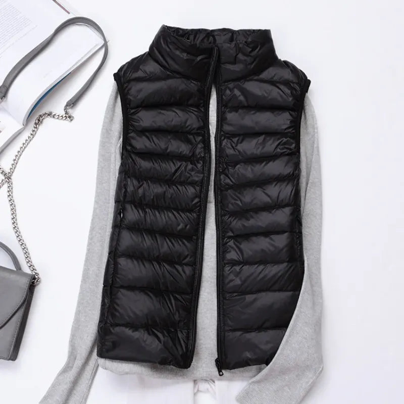 Damen Leichte Steppjacke Ã„rmellose Weste