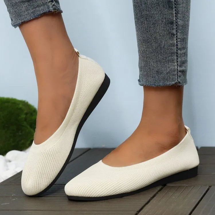Damen bequeme Slip-On Ballerinas