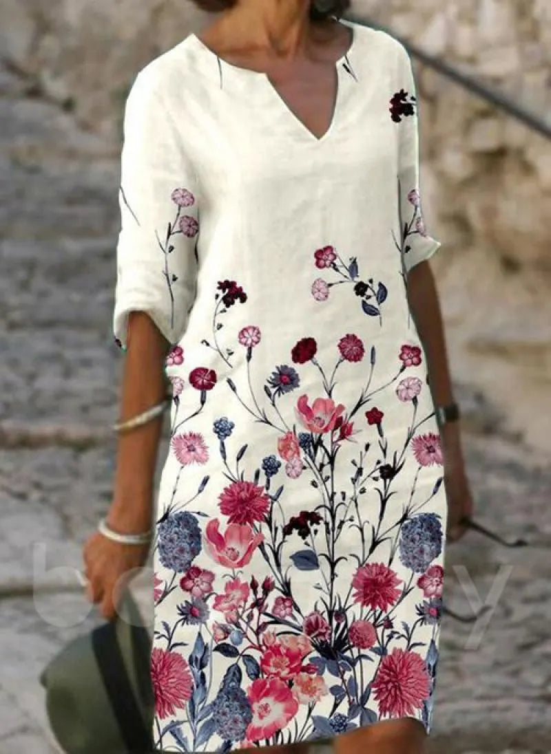 Charmantes Sommerkleid mit Floralprint
