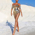 Damen festliches Kleid mit eleganter Passform