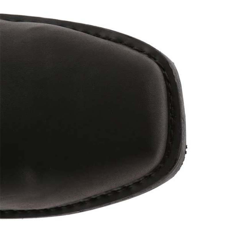 Herren Schwarze Cowboystiefel Wildleder