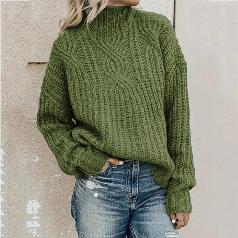 Übergröße Rollkragenpullover