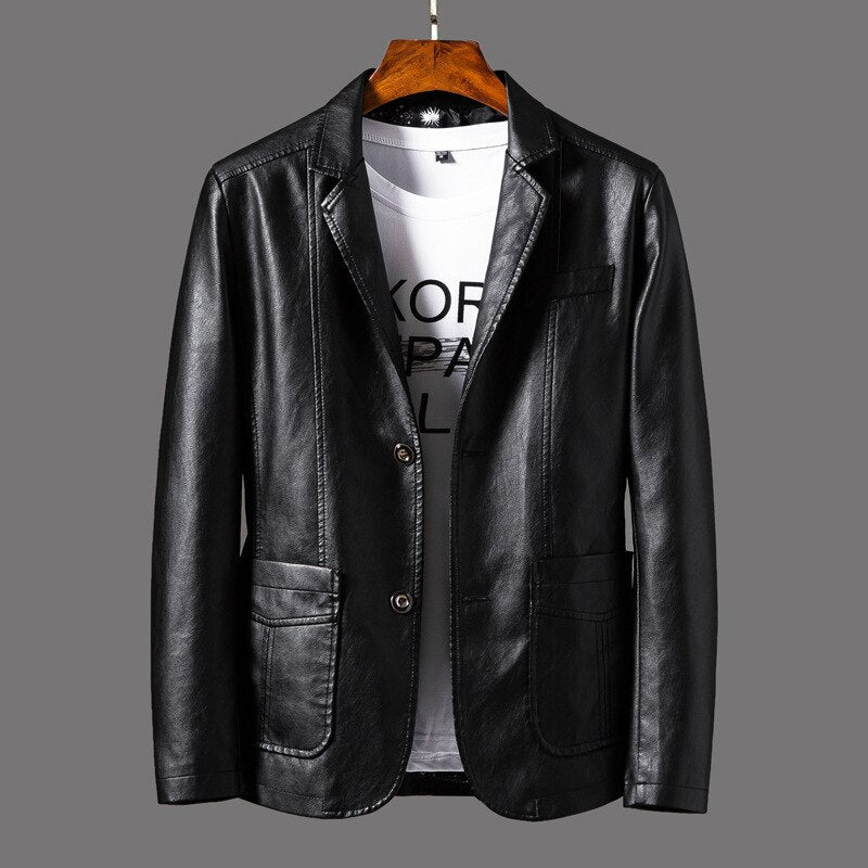LÃ¤ssige Lederjacke FÃ¼r Herren