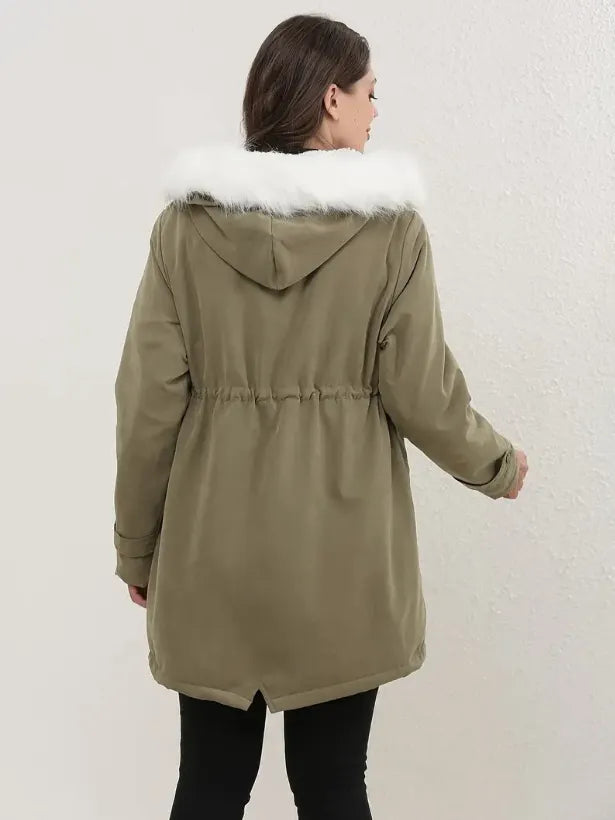 KATH | Stilvoller Kapuzen Baumwoll-Padded Mantel für Damen