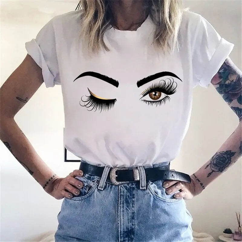 T-shirt imprimÃ© sourcils