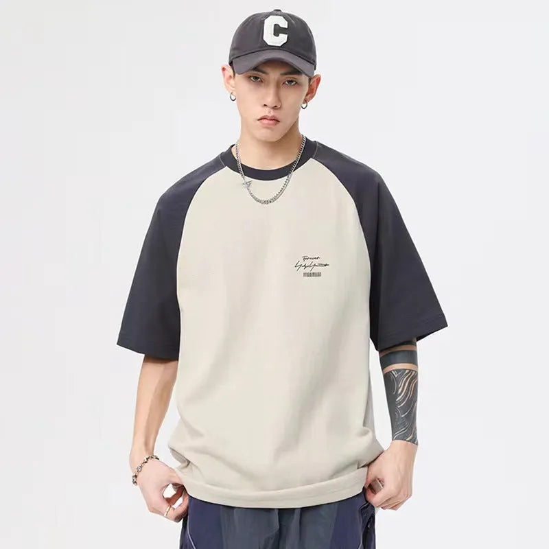 Herren lässiges Raglan-T-Shirt mit urbanem Design und komfortablem Schnitt