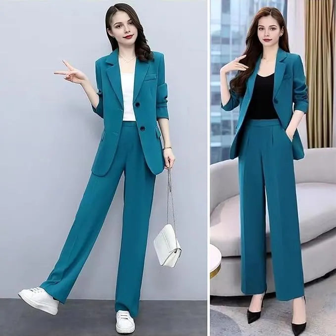 Eleganter Hosenanzug mit tailliertem Blazer