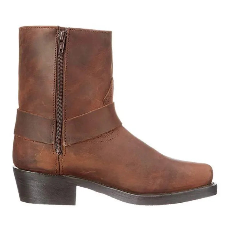 Herren Schwarze Cowboystiefel Wildleder