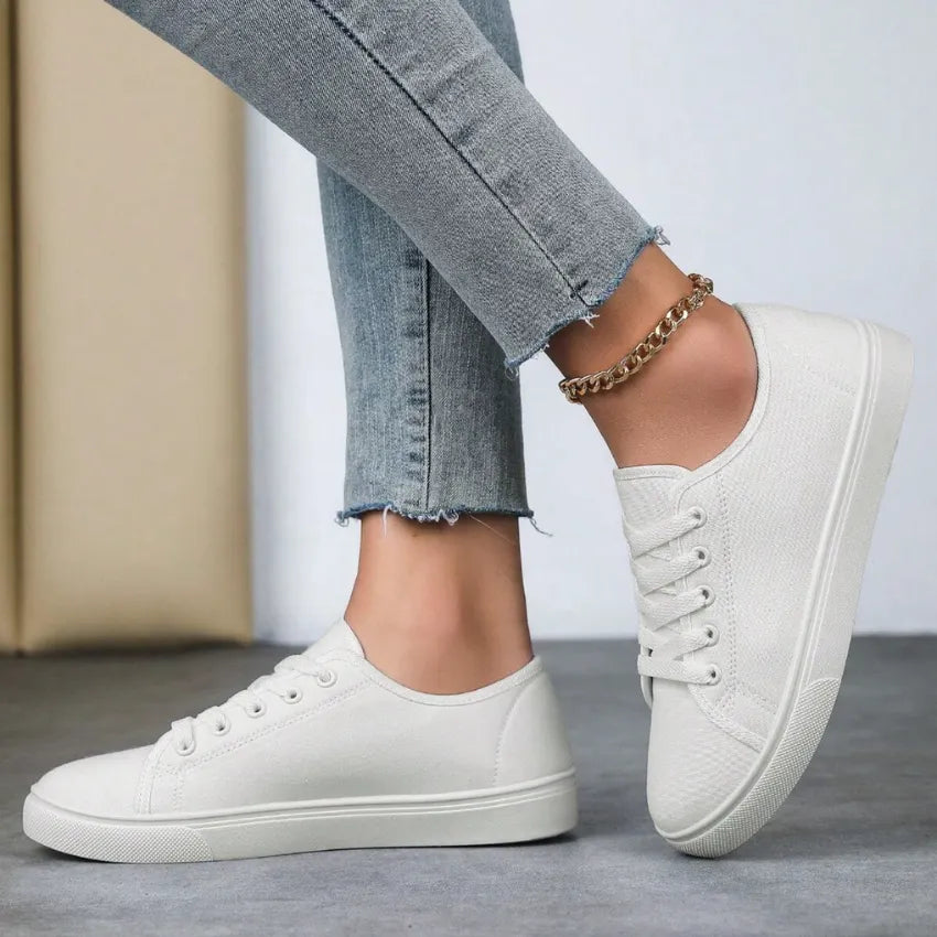 Stylish Women's Sneakers with Airy Perforation