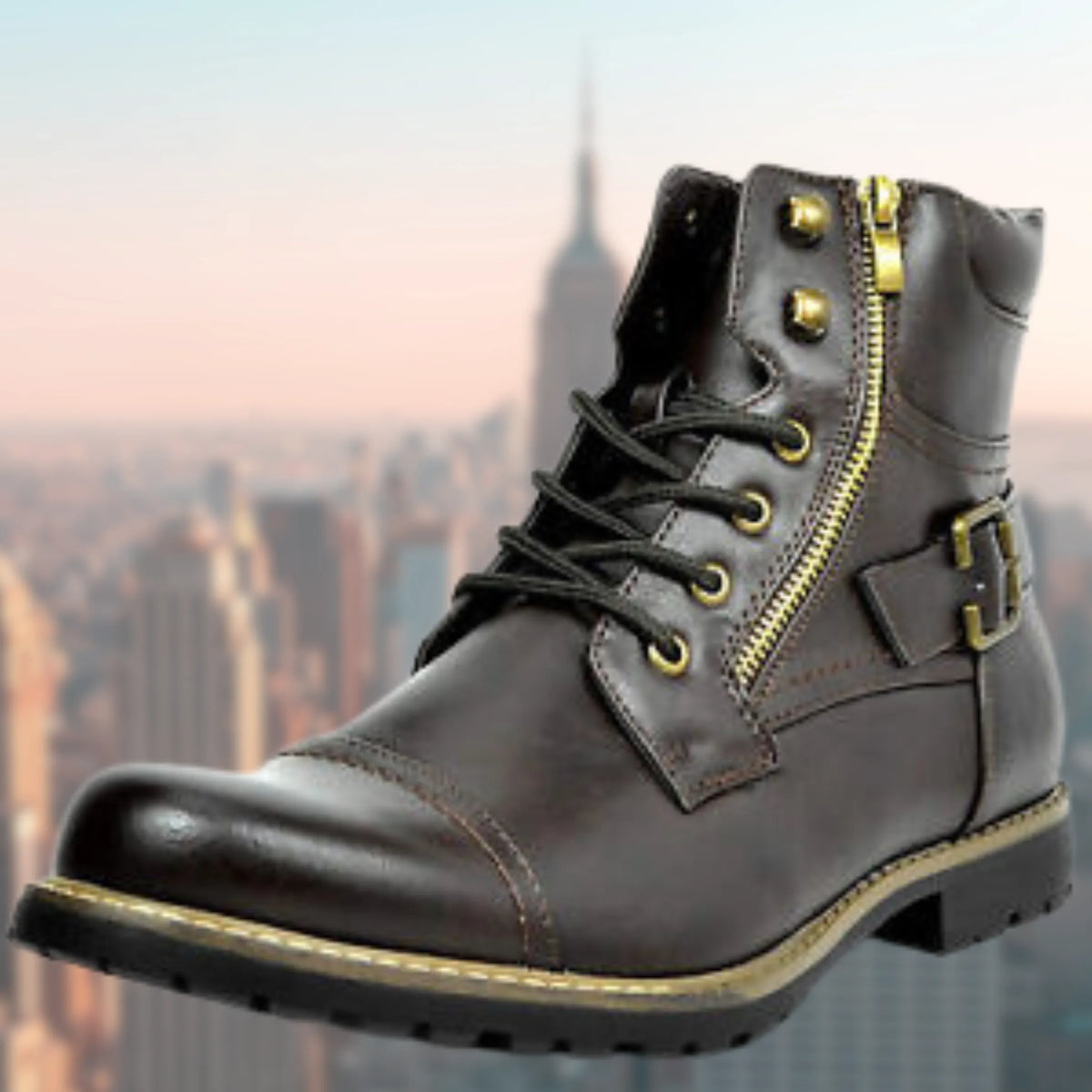 Leder Motorradstiefel FÃ¼r Herren, Stilvoller Schutz