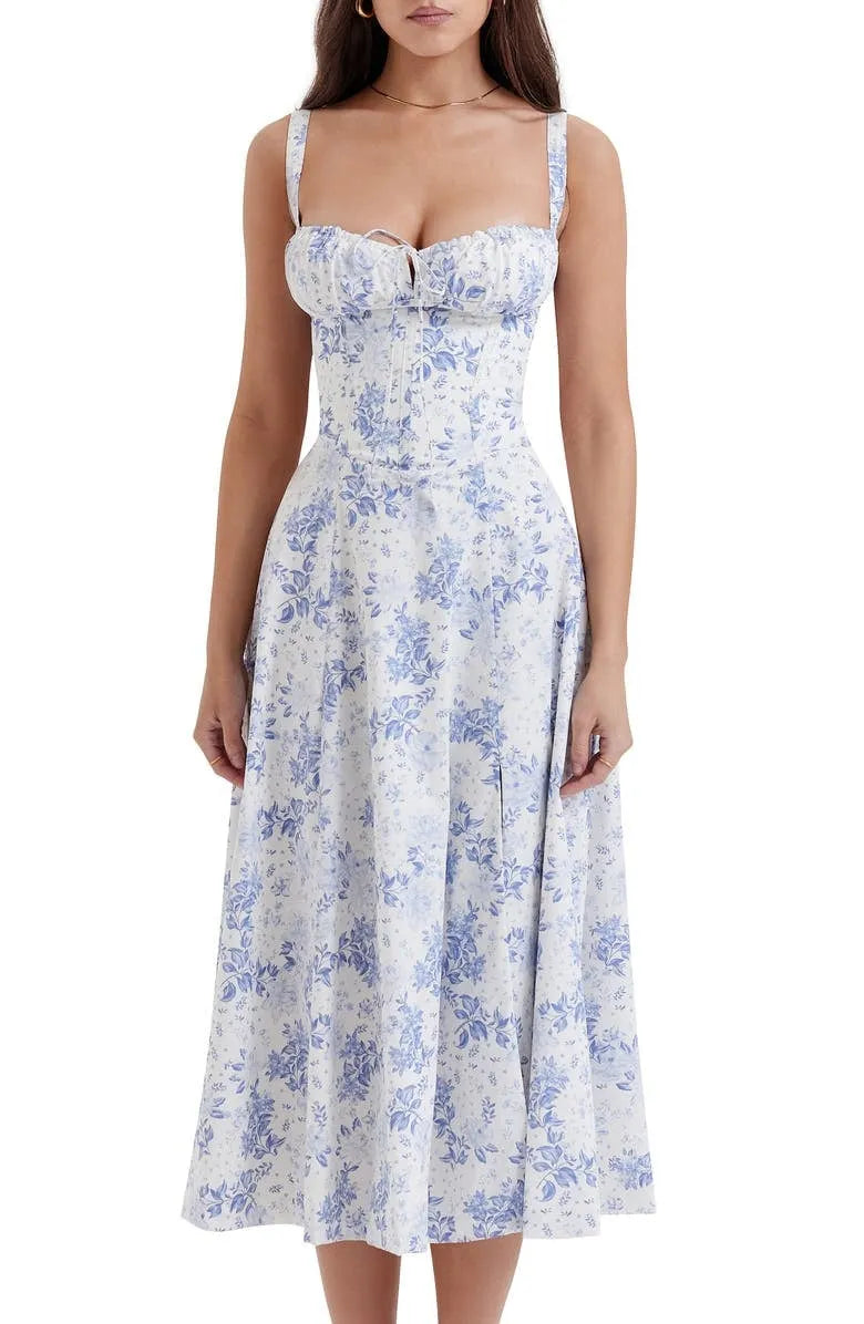 Blumiges Corsagenkleid
