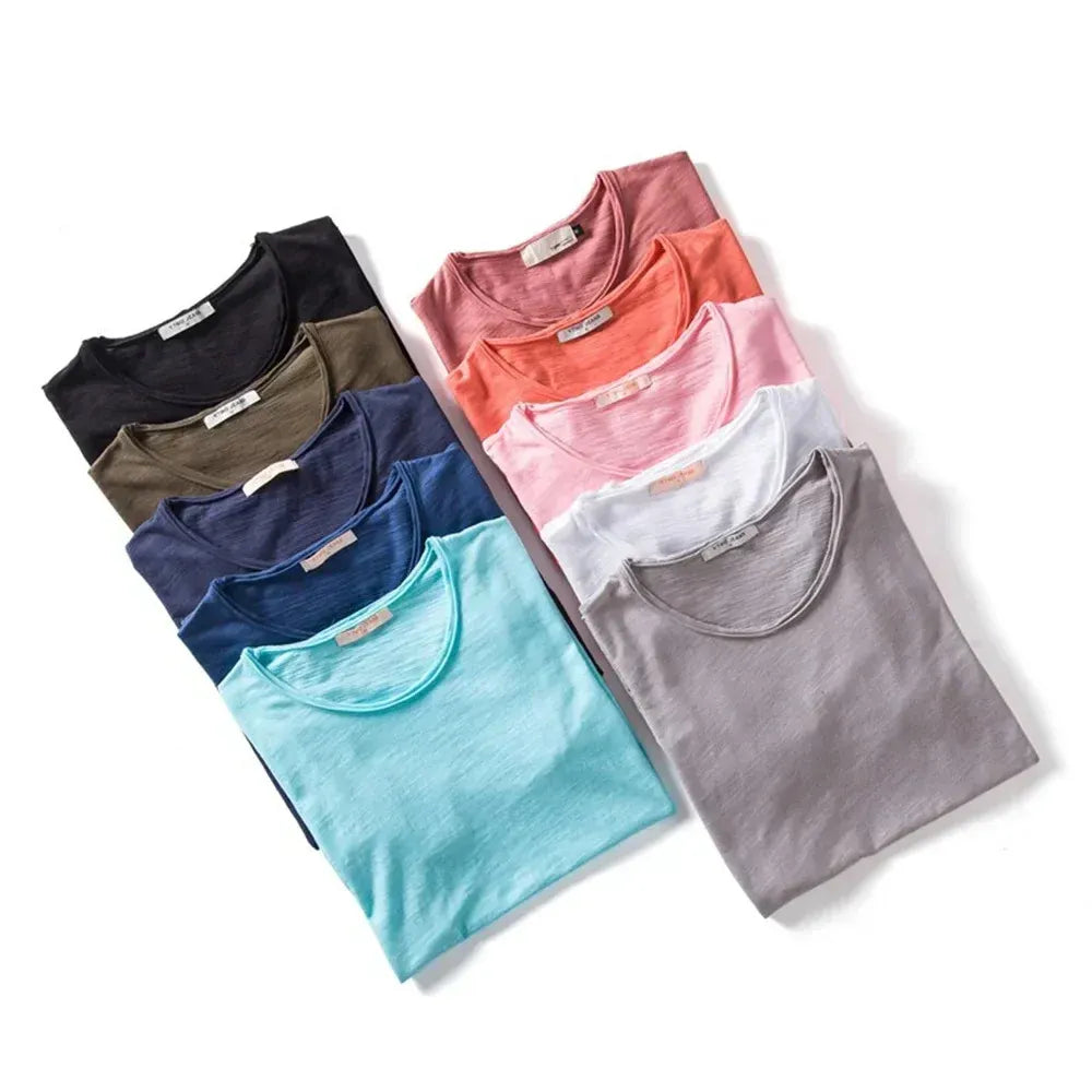 T-shirt Weiß Herren Slim Fit
