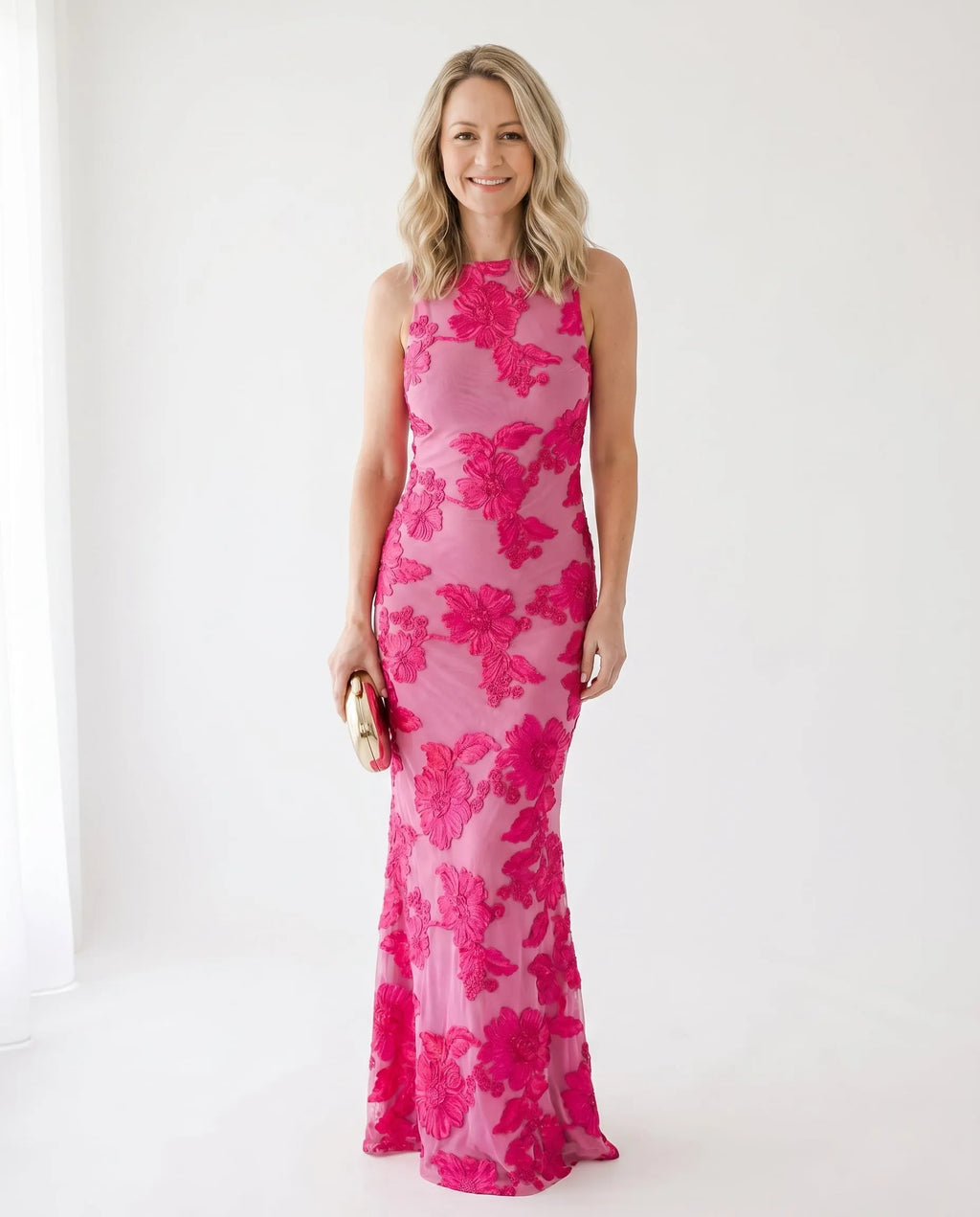 Floral Dress for Women with Maxi Length and Flowing Fabric